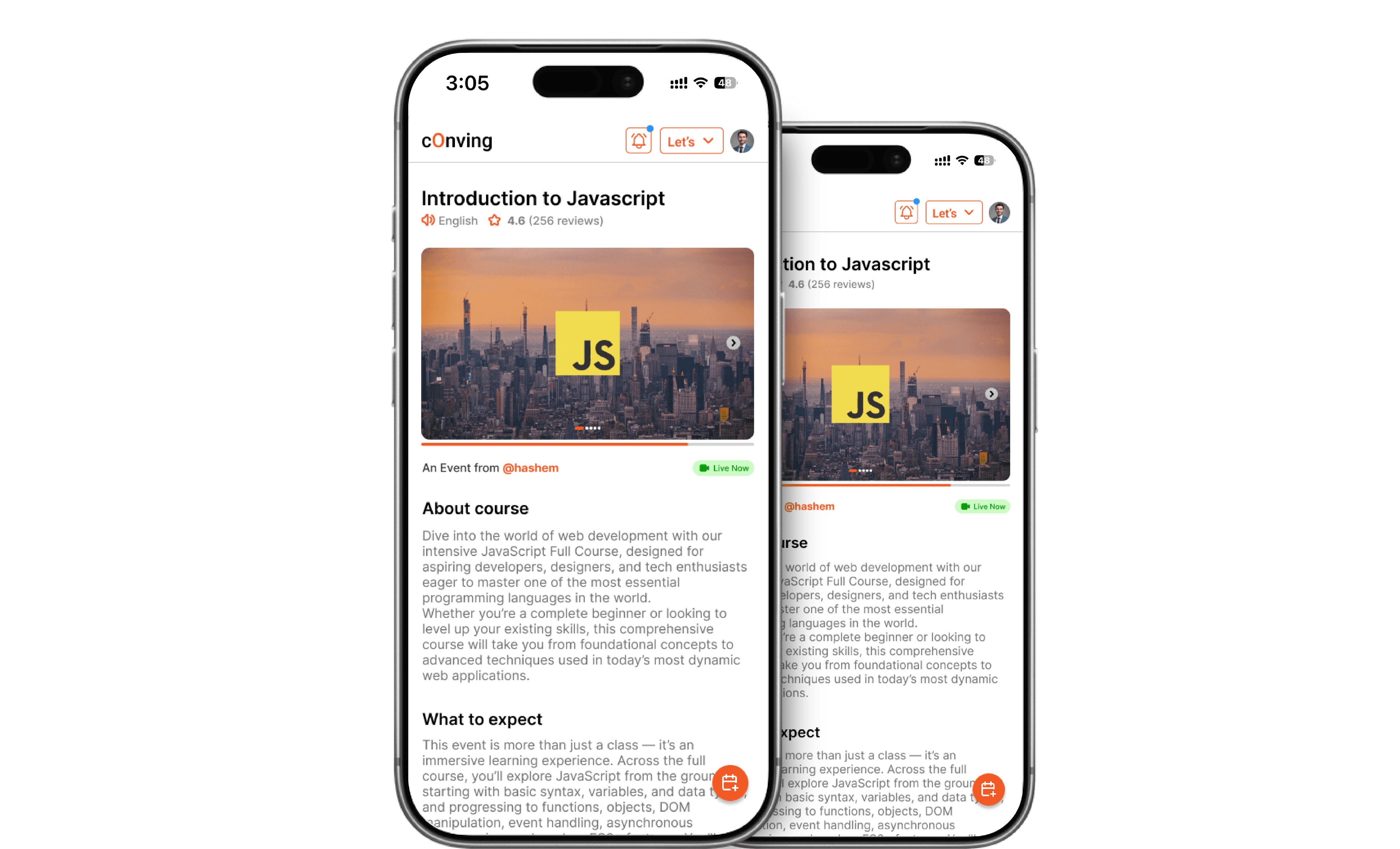 Conving mobile product view